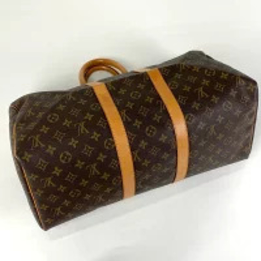 Louis Vuitton Business Handbag Travel Boston Bag Brown Monogram Keepall Brown